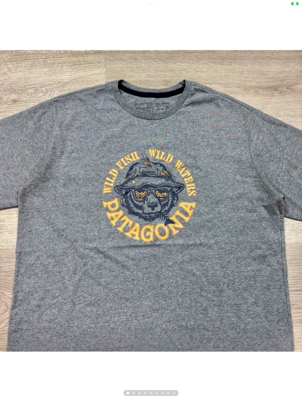 Patagonia Take A Stand Responsibili-Tee Wild Fish Waters T-shir. Men’s Large NWT